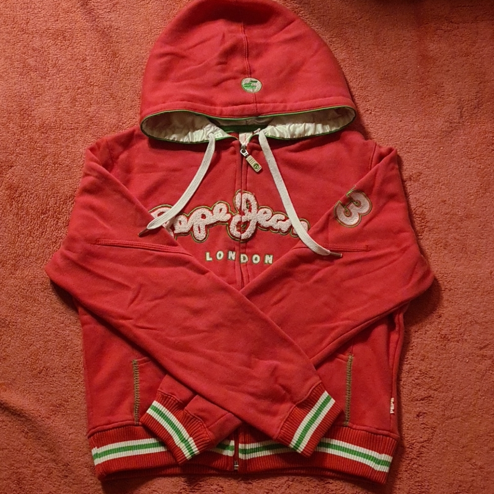 COPY - Pepe jeans pink and green hoodie